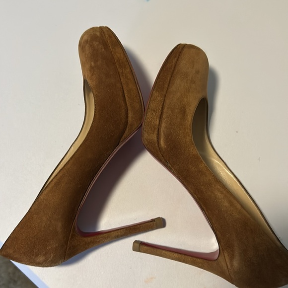 Christian Louboutin suede platform heels, GUC - Picture 5 of 7